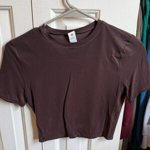 lululemon athletica Dark Brown Crop Top